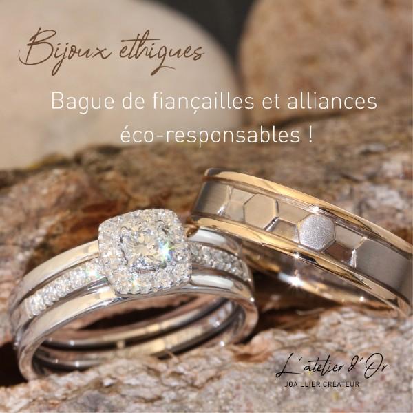 Mariage éthique, optez pour une bague de fiançailles et des alliances éco-responsables !