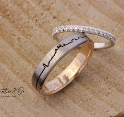 Alliances sur-mesure en or recyclé 18 carats - Homme et Femme
