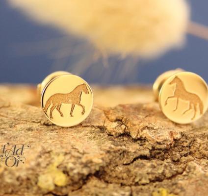 Boucles d'oreilles pour enfant en or éthique 18 carats